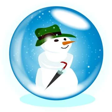 Snowman Ball Stock Illustration