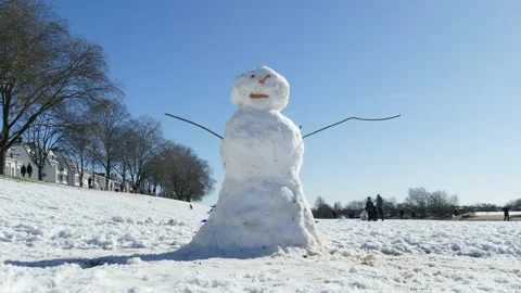 Snowman, Bremen, Germany Stock Footage 235785117