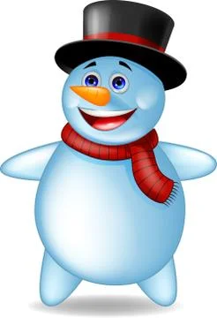 Snowman cartoon Stock Illustration