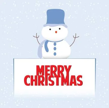 Snowman christmas Stock Illustration