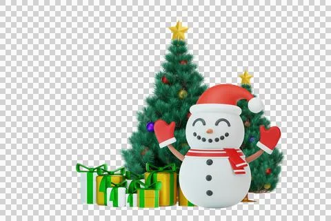 Snowman Christmas Stock Illustration