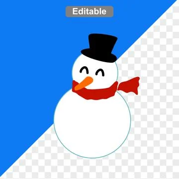 Snowman at christmas Stock-Illustration