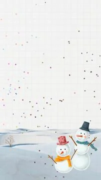 Snowman Christmas winter Stock Illustration