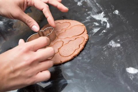 Snowman Cookie Cutout Stock Photos