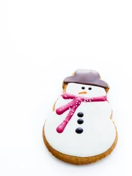 Snowman cookie Stock Photos