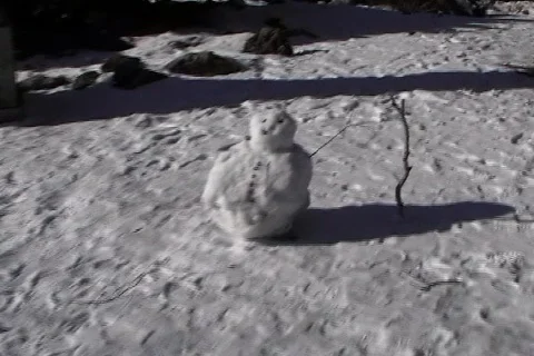 Snowman Stock Footage 70828