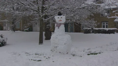 Snowman Stock Footage 1106969