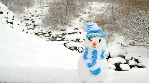 Snowman. Video stock 21315664