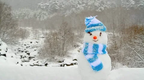 Snowman. Stock Footage 21316110