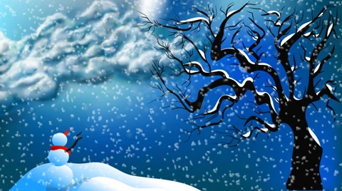 Snowman Stock Footage 42122773