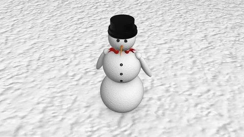 Snowman Stock Footage 98042310