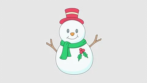 Snowman Stock Footage 336731020