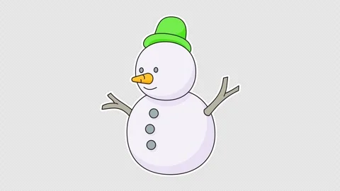 Snowman Stock Footage 336731208
