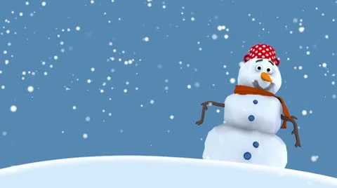 Snowman HD loop Stock-Footage 10560102