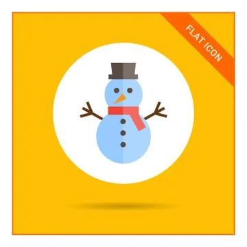 Snowman icon Stock Illustration