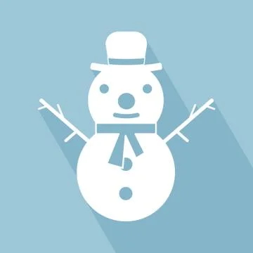 Snowman Icon Stock Illustration
