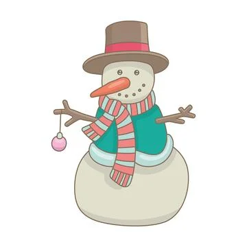 Snowman icon Stock Illustration