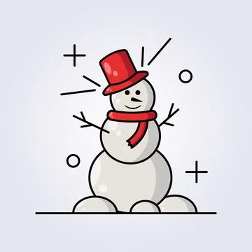 Snowman icon vector illustration design Stock Illustration