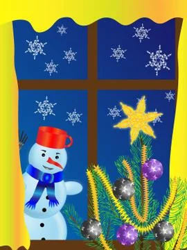 Snowman 스톡 일러스트