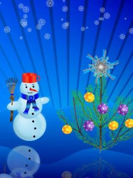 Snowman 스톡 일러스트