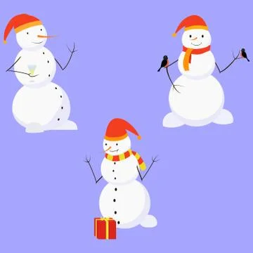 Snowman Illustrazione stock