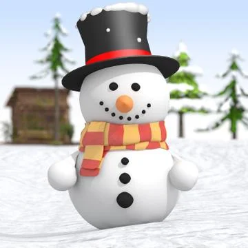 Snowman Stock Illustration