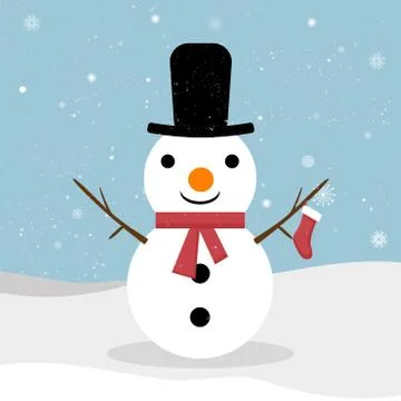 Snowman Illustrazione stock