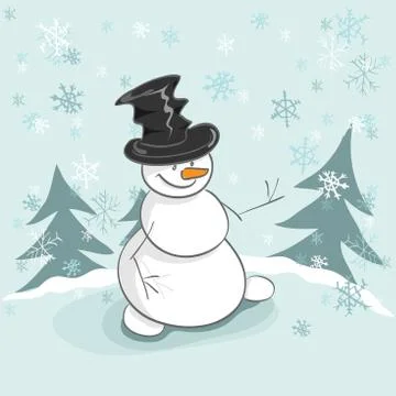 Snowman Stock Illustration