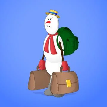 Snowman Stock-Illustration