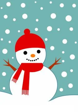 Snowman Illustrazione stock