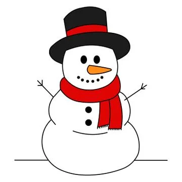 Snowman Stock Illustration