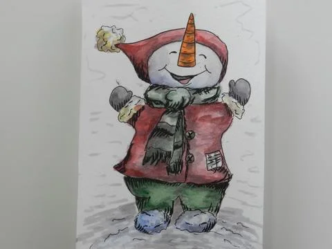 Snowman Stock Illustration