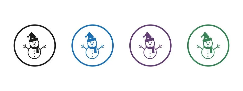 Snowman. Stock Illustration