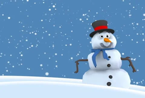 Snowman loop NTSC Stock-Footage 10565417