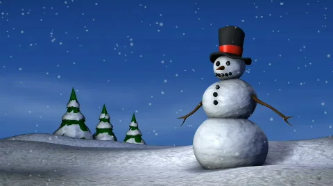 Snowman Looping Vidéo 592458