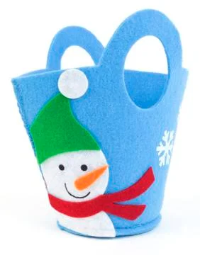 Snowman pail Stock Photos