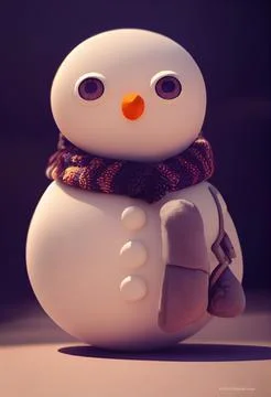 Snowman Plushie Stock Illustration
