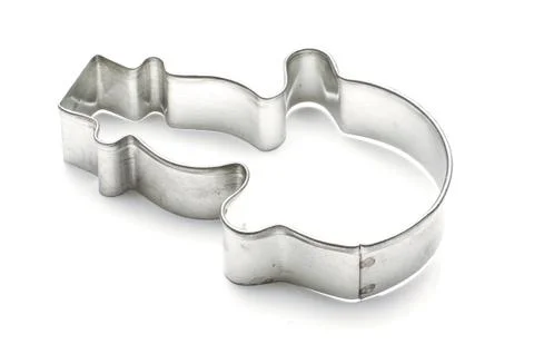 Snowman shape for gingerbread making Stock Photos