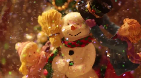 Snowman Sparkles Stock-Footage 45178298