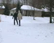 Snowman Time Lapse SD Footage