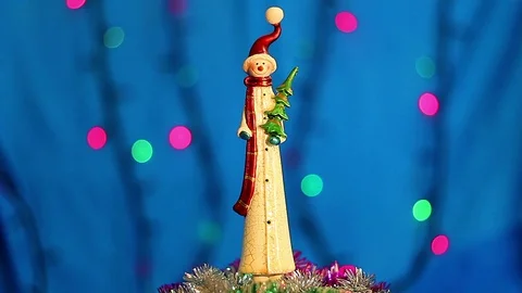 Snowman toy Stock Footage 97526016