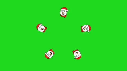 Snowman transition animation Stock Footage 321780587