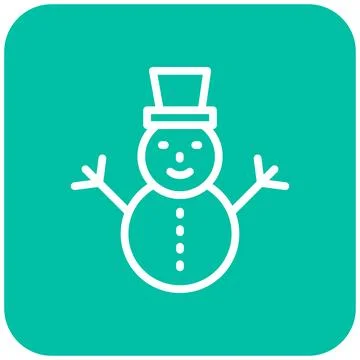 Snowman Vector Icon Design Illustration Stock Illustration