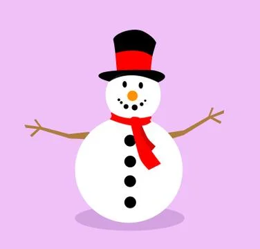 Snowman vector illustration Stock Illustration