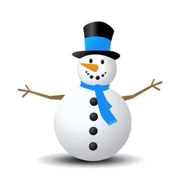 Snowman vector illustration Stock Illustration