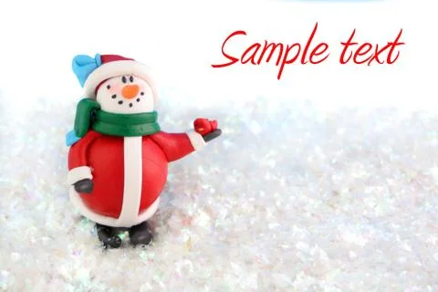 Snowman winter Stock Illustration