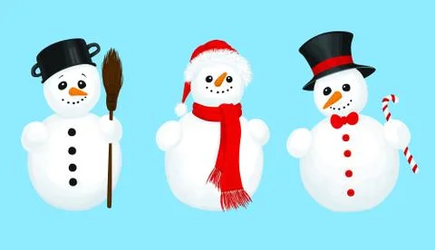 Snowmen Stock Illustration