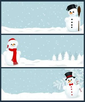 Snowmen Stock Illustration