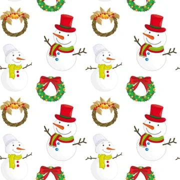 Snowmen Illustrazione stock