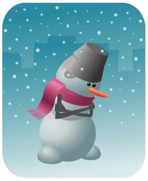Snowmen Illustrazione stock